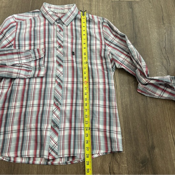 Travis Matthew Red and Grey button up Sz Extra Large - Picture 5 of 10